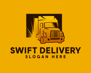 Auto Delivery Truck logo design