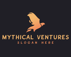 Flying Phoenix Bird logo design