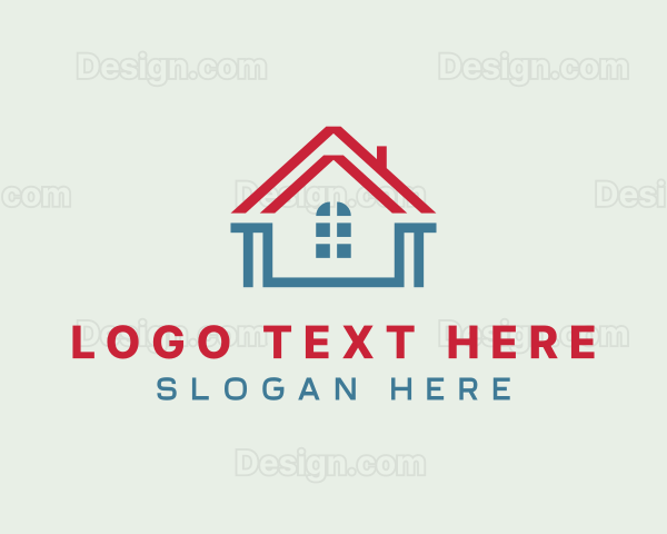 House Roof Renovation Logo