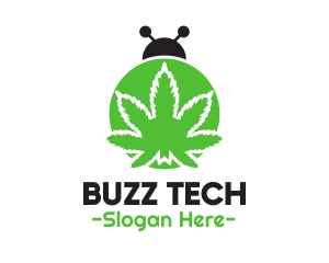 Green Cannabis Bug logo