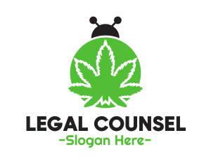 Green Cannabis Bug logo