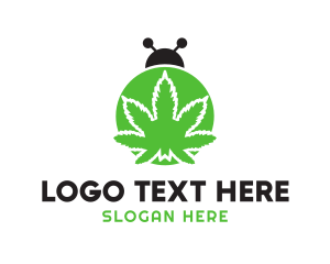 Green Cannabis Bug logo