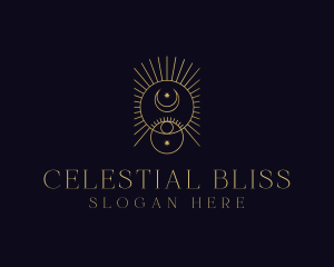 Boho Celestial Astrology logo design