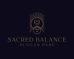 Boho Celestial Astrology logo design