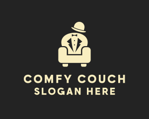 Tailor Gentleman Couch  logo design