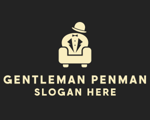 Tailor Gentleman Couch  logo design