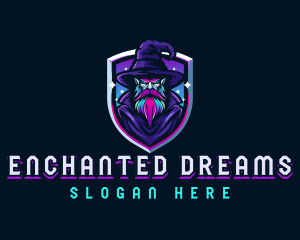 Magical Gaming Wizard logo design