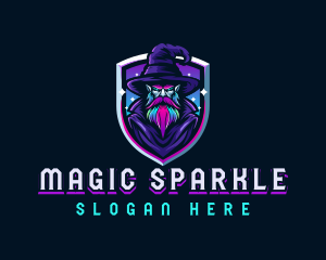 Magical Gaming Wizard logo design