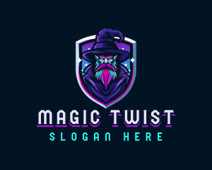 Magical Gaming Wizard logo design