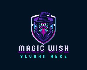 Magical Gaming Wizard logo design