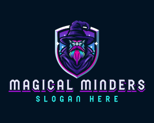 Magical Gaming Wizard logo design