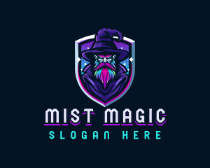 Magical Gaming Wizard logo design