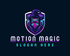 Magical Gaming Wizard logo design