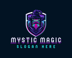 Magical Gaming Wizard logo design