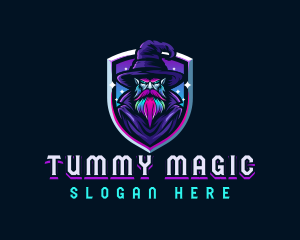 Magical Gaming Wizard logo design