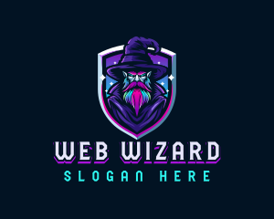 Magical Gaming Wizard logo design