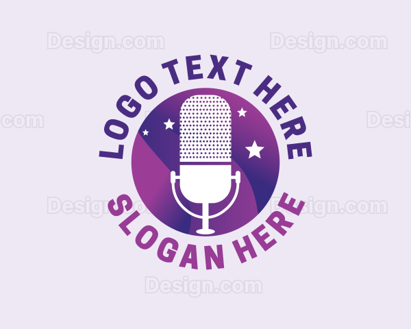 Gradient Mic Podcast Logo