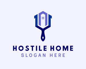 Home Paint Brush logo design