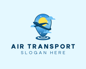 Aviation Airline Location logo design