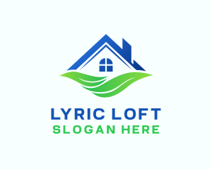 House Roof Leaves logo design