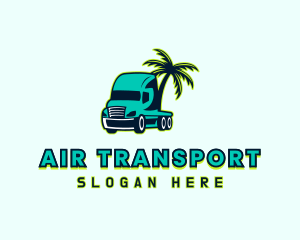 Palm Tree Trucker logo design