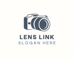 Camera Portrait Lens logo design