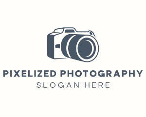 Camera Portrait Lens logo design