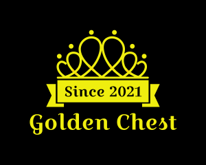 Golden Crown Pageant logo design