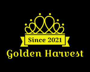 Golden Crown Pageant logo design