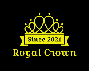 Golden Crown Pageant logo design