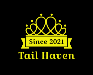 Golden Crown Pageant logo design