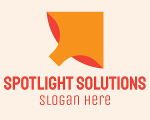 Orange Arrow Cursor logo design