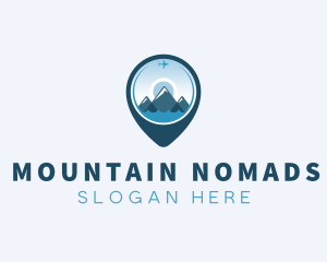 Travel Mountain Location logo design