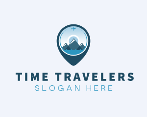 Travel Mountain Location logo design