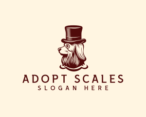 Dapper Monocle Dog  logo design