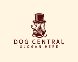 Dapper Monocle Dog  logo design