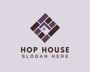 House Tile Pattern logo design