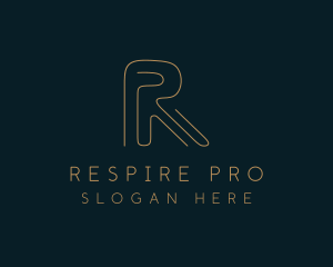 Elegant Letter R Company logo design