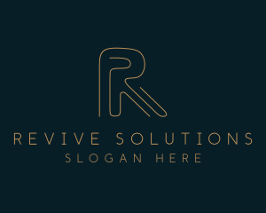 Elegant Letter R Company logo design