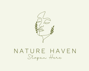 Natural Eco Face logo design