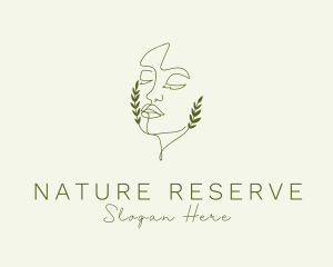 Natural Eco Face logo design