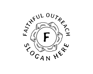 Outreach Hand Community Charity logo design