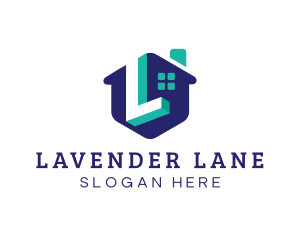 Modern House Letter L logo design