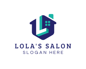 Modern House Letter L logo design