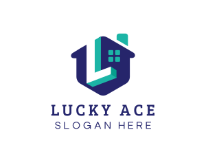 Modern House Letter L logo design