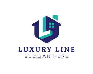 Modern House Letter L logo design