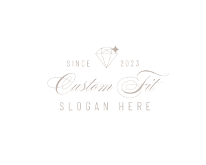 Jewelry Calligraphy Wordmark logo design