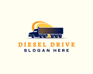 Transport Truck Logistics logo design