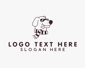 Scarf Sunglasses Dog logo