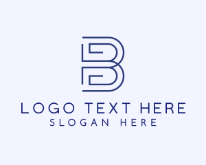 Simple Company Brand Letter B logo